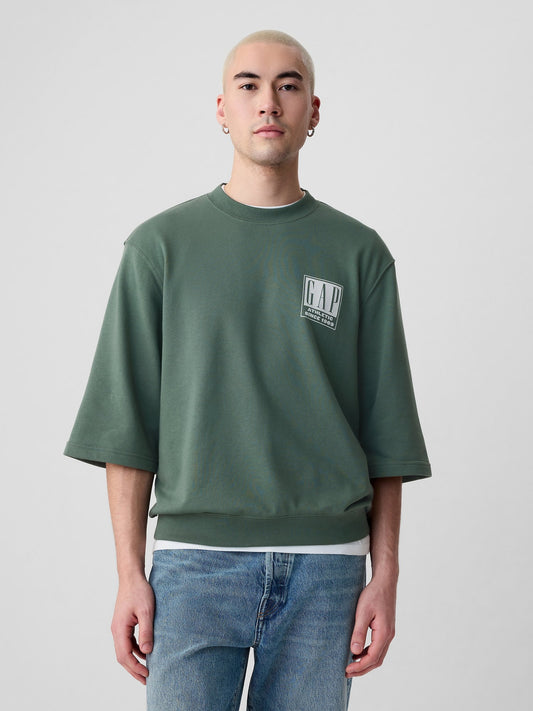 Yeşil Gap Logo Oversize Sweatshirt