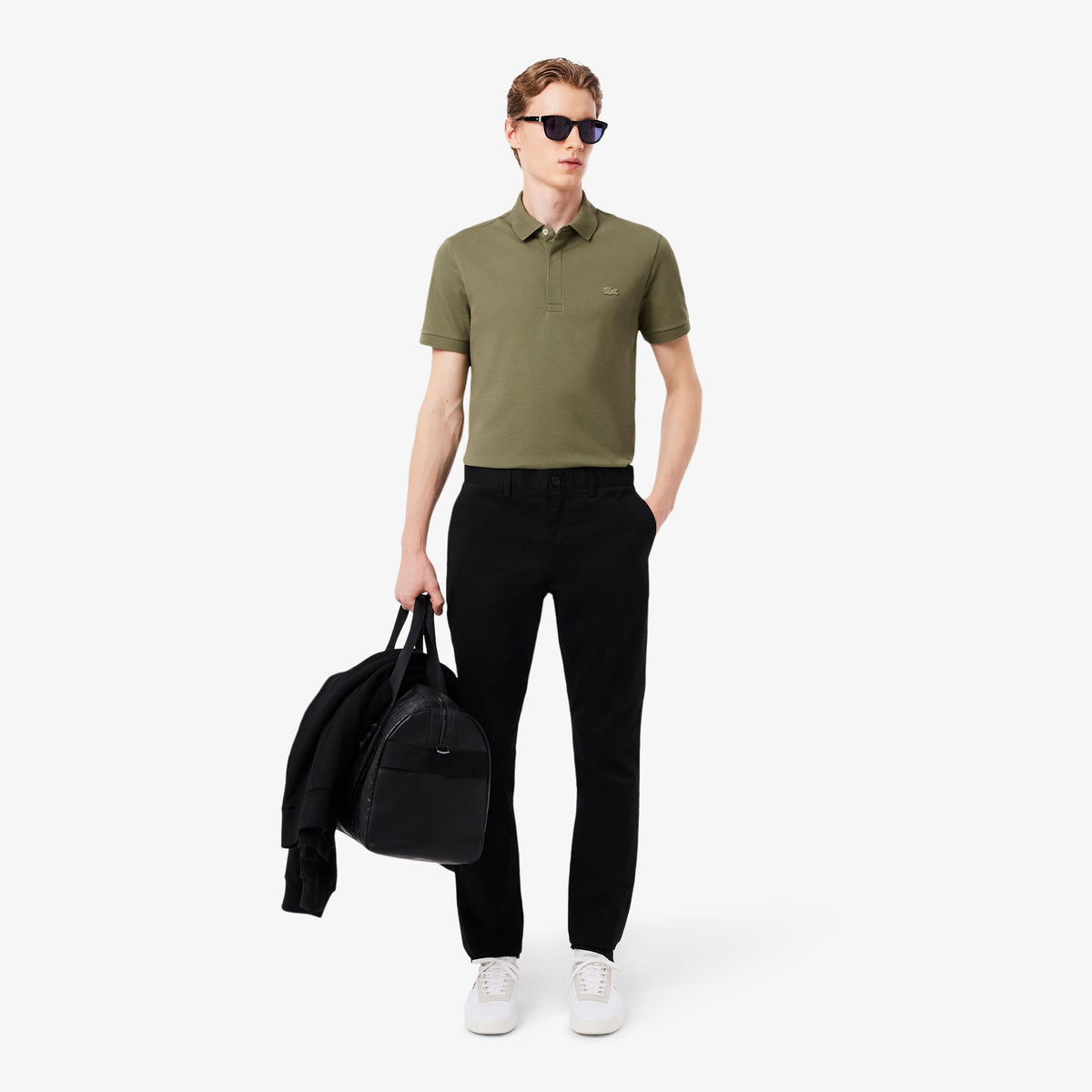 Lacoste Paris erkek Regular Fit Haki Polo