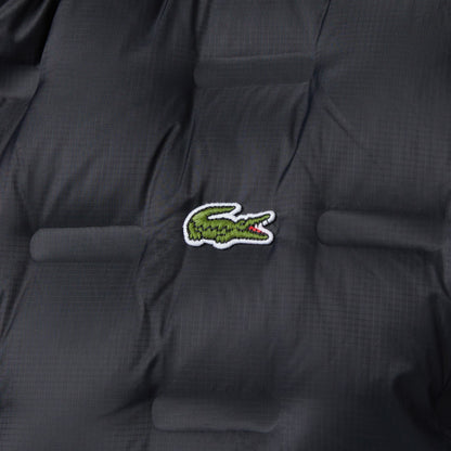 Lacoste Erkek Dik Yaka Kapitone Siyah Mont