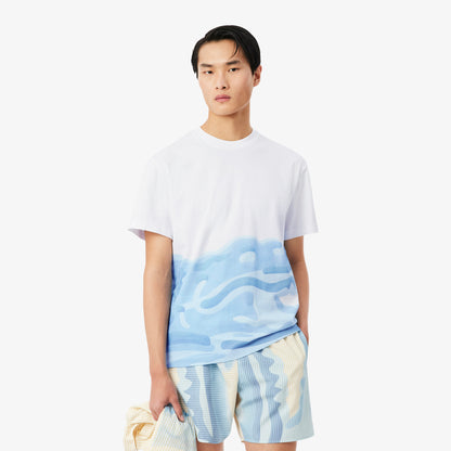 Lacoste Classic Fit Erkek Beyaz T-shirt