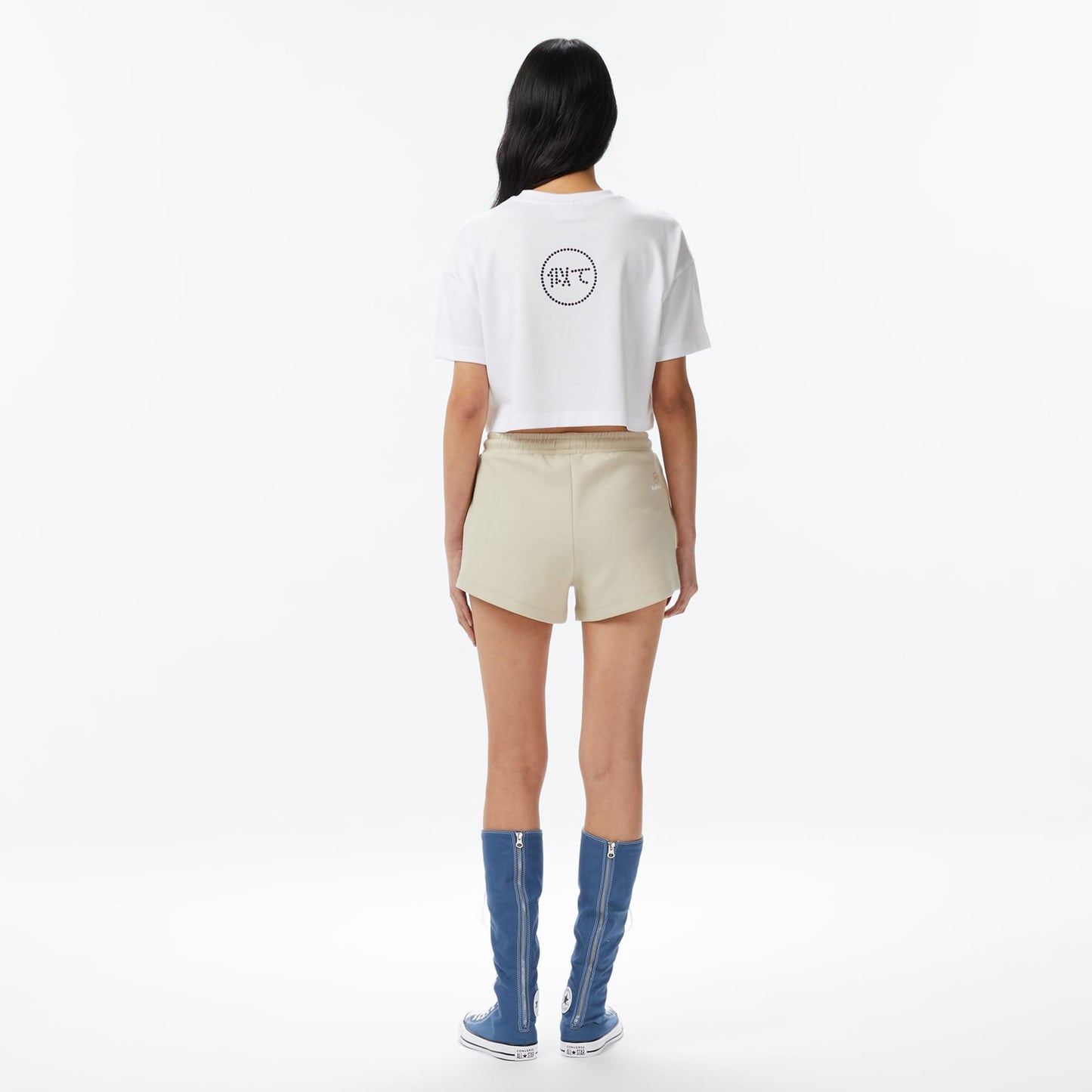 United4 Regular Fit Kadın Krem Şort