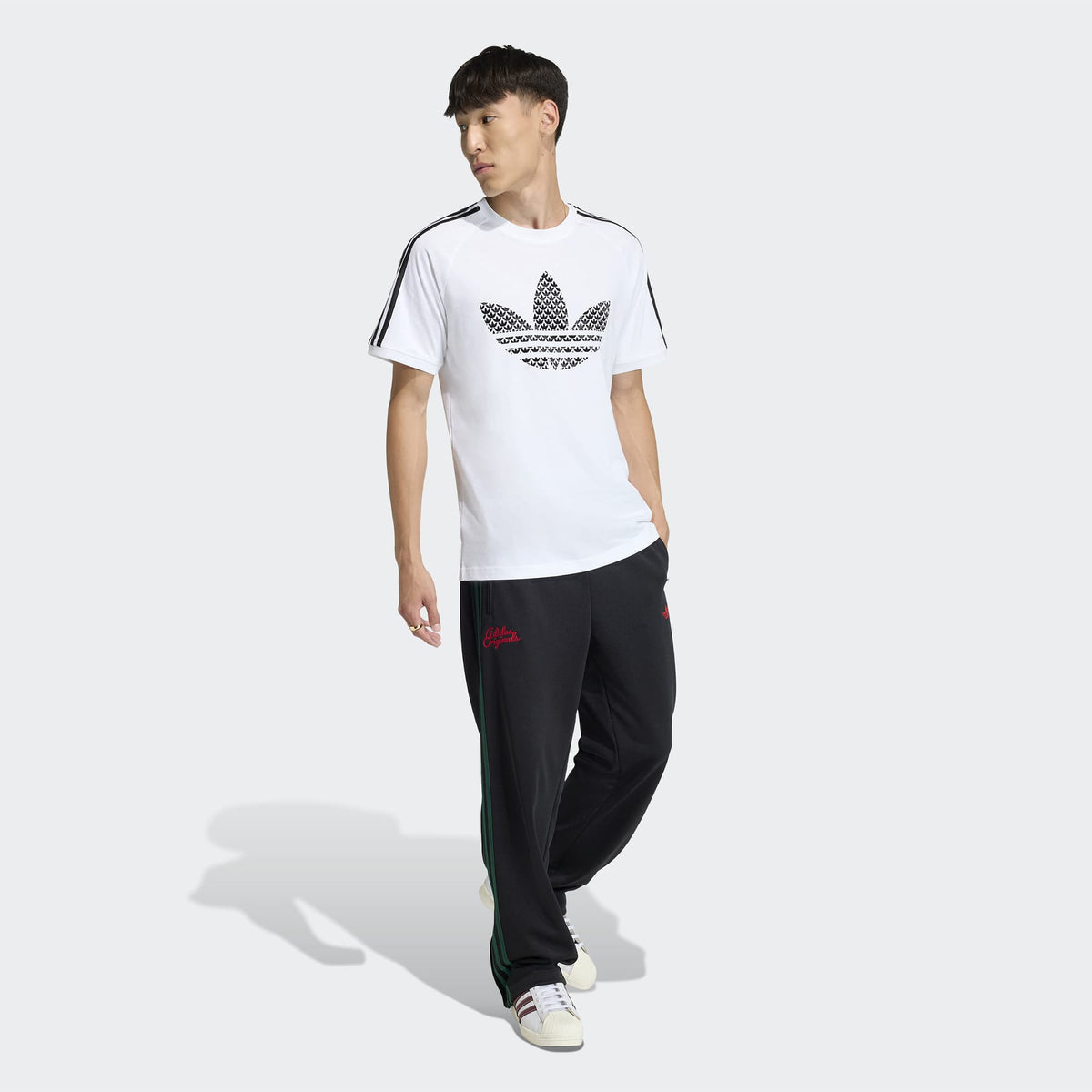 Adidas Monogram Erkek Beyaz T-shirt