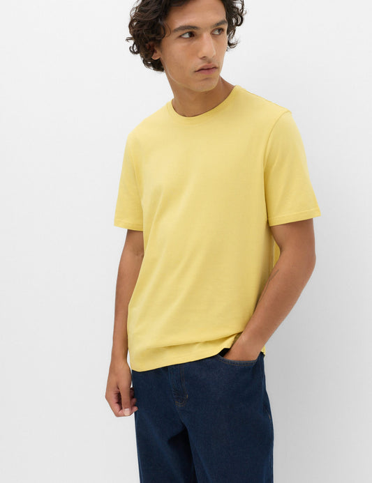 Saf Pamuklu Kısa Kollu T-shirt