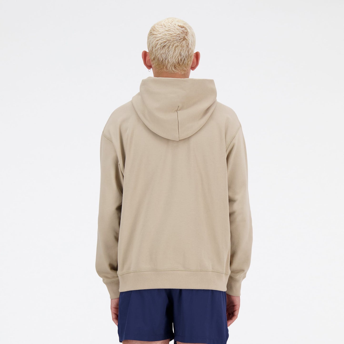 New Balance Athletics French Terry Erkek Bej Sweatshirt