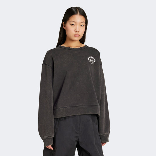 Adidas Buffy Cre Kadın Siyah Sweatshirt