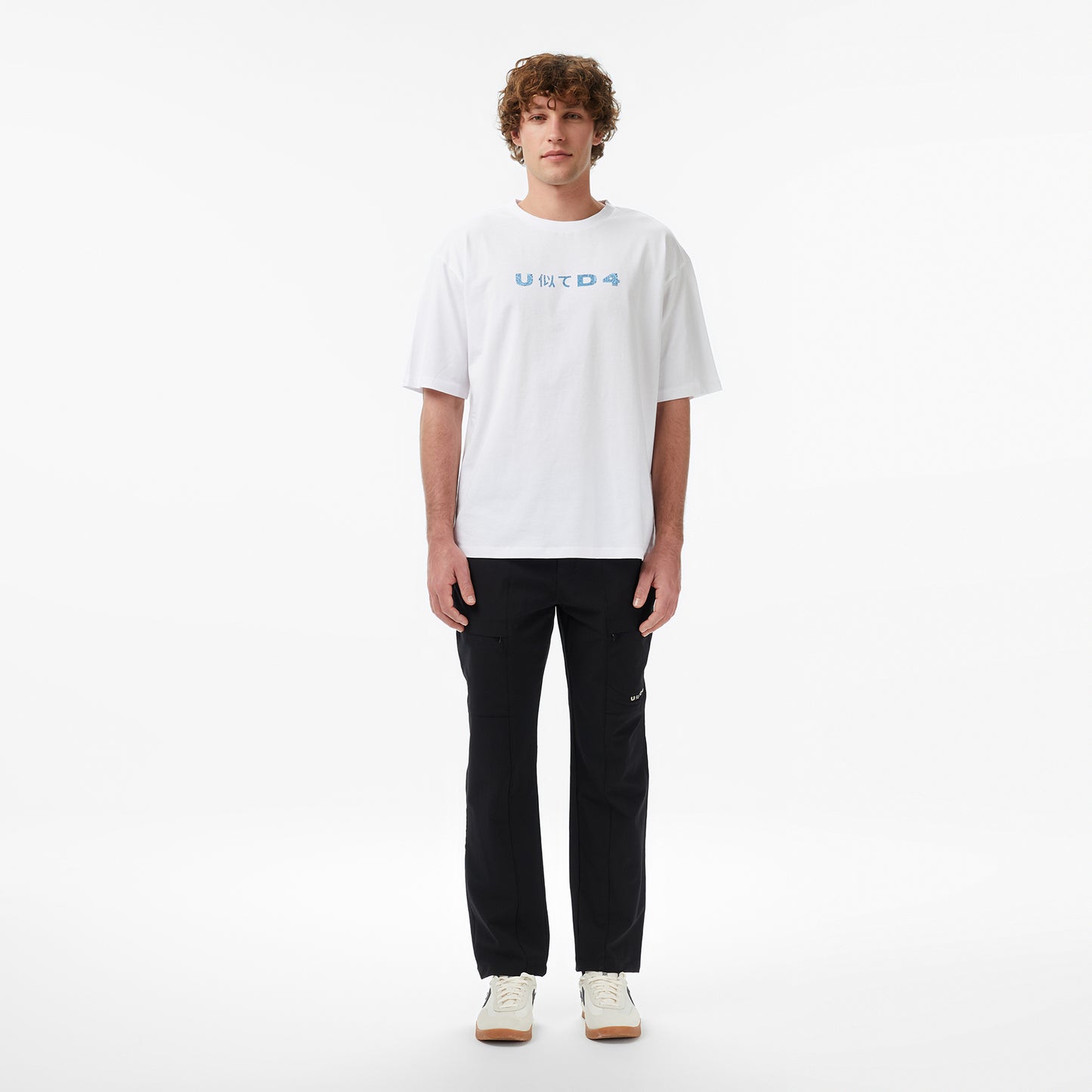 United4 Regular Fit Erkek Bej T-shirt