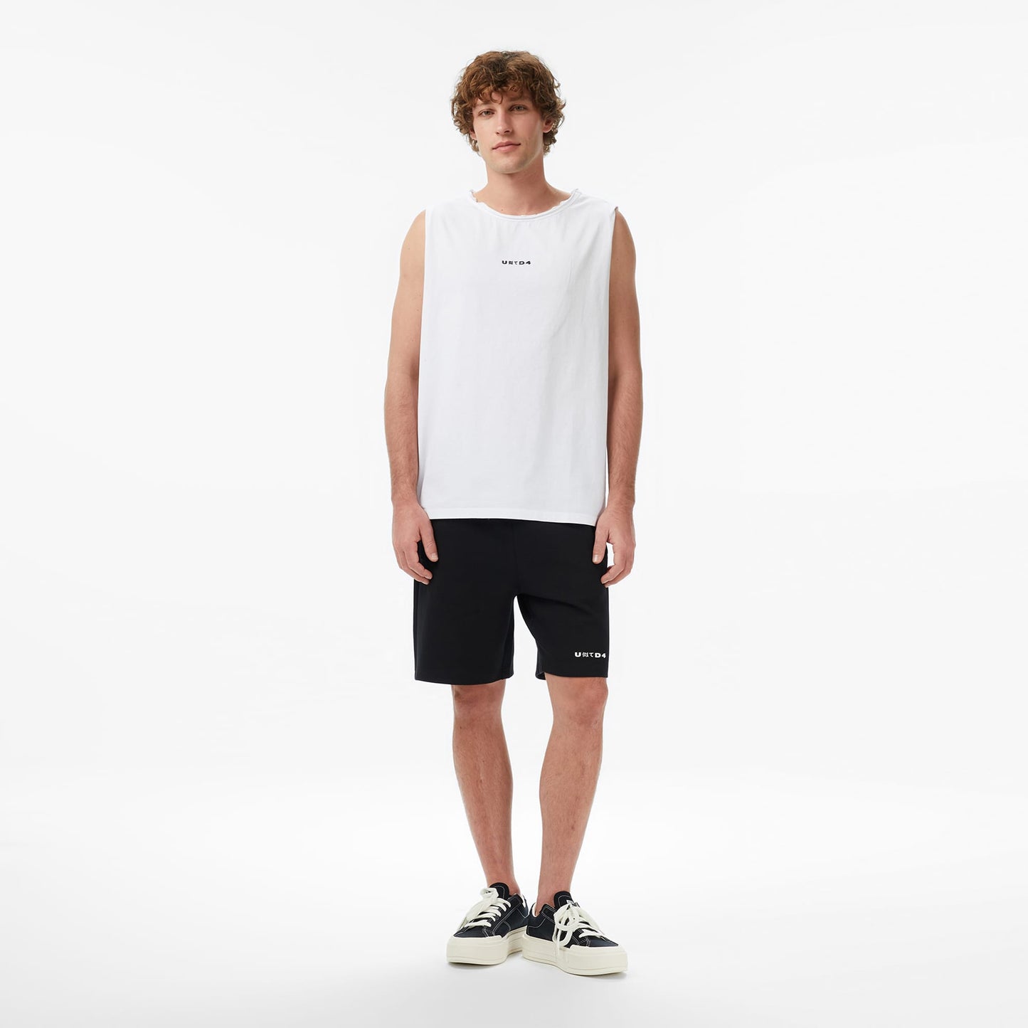 United4 Regular Fit Erkek Beyaz T-shirt