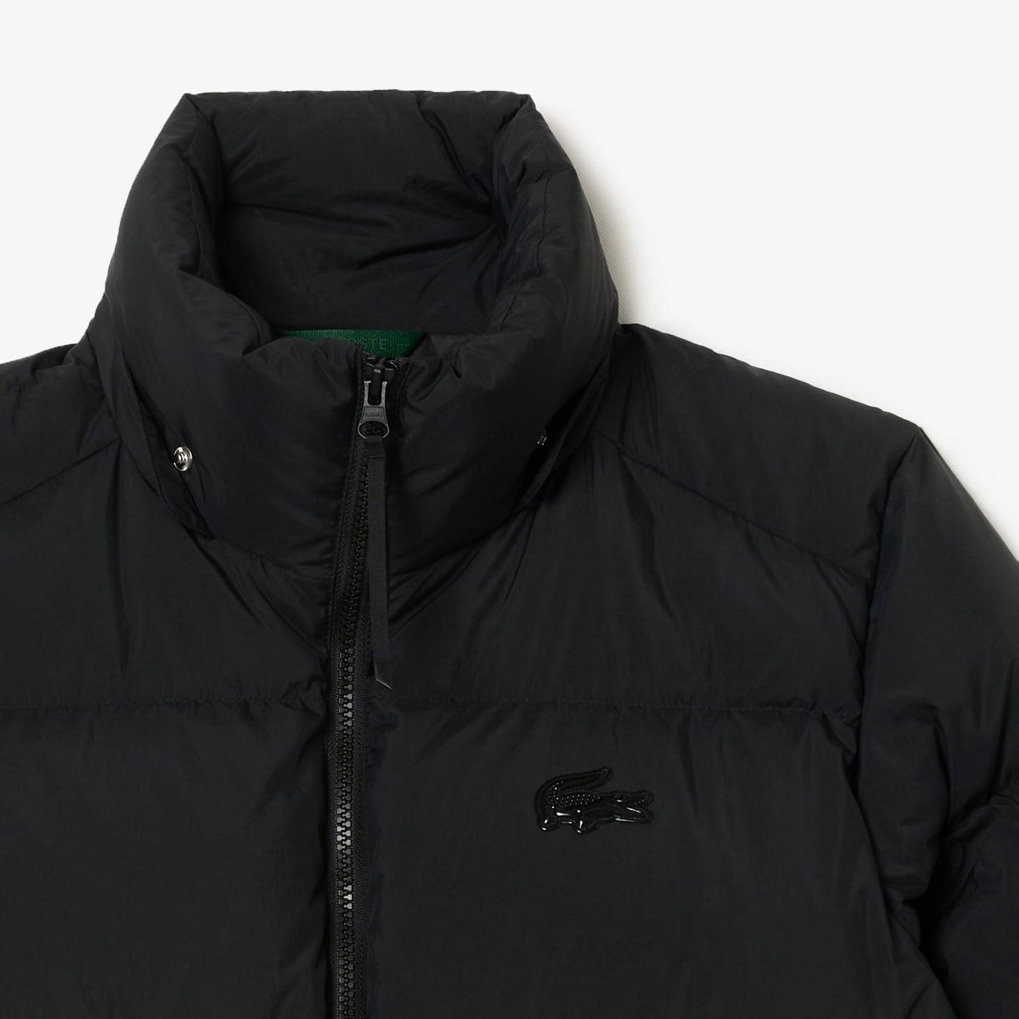 Lacoste Relaxed Fit Kapüşonlu Kadın Siyah Mont