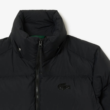 Lacoste Relaxed Fit Kapüşonlu Kadın Siyah Mont