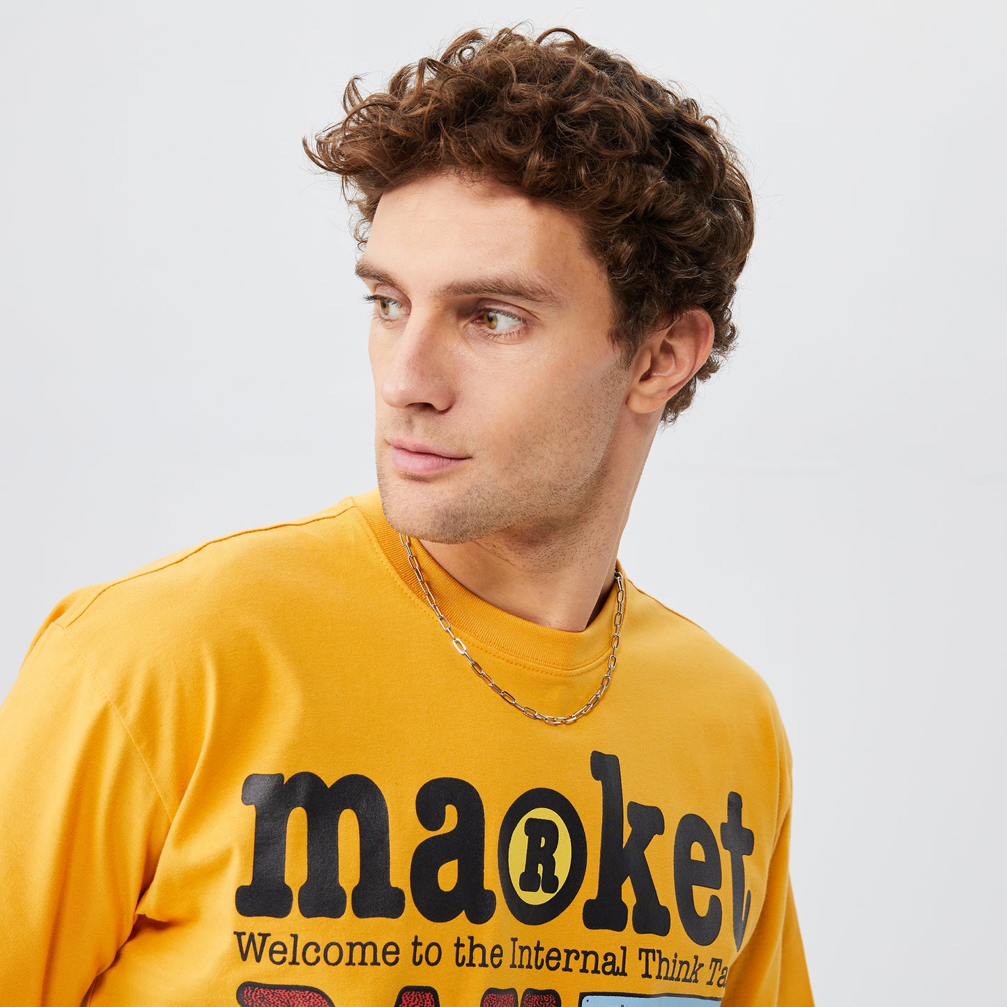 Market Random Workshop Think Erkek Sarı T-shirt