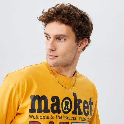Market Random Workshop Think Erkek Sarı T-shirt