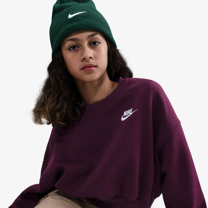 Nike Sportswear Club Fleece Çocuk Bordo Sweatshirt