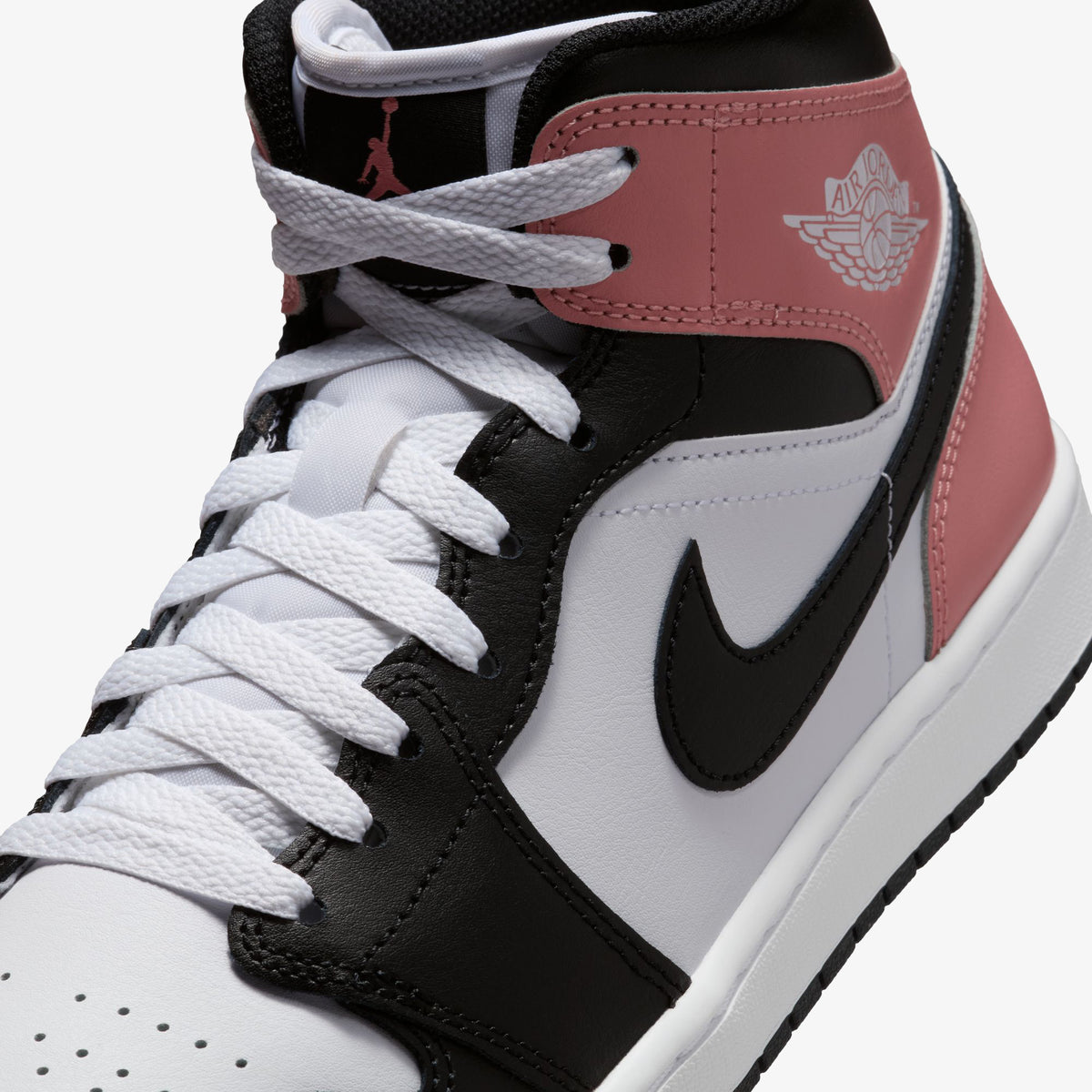 Nike Air Jordan 1 Mid Erkek Siyah Bilekli Sneaker