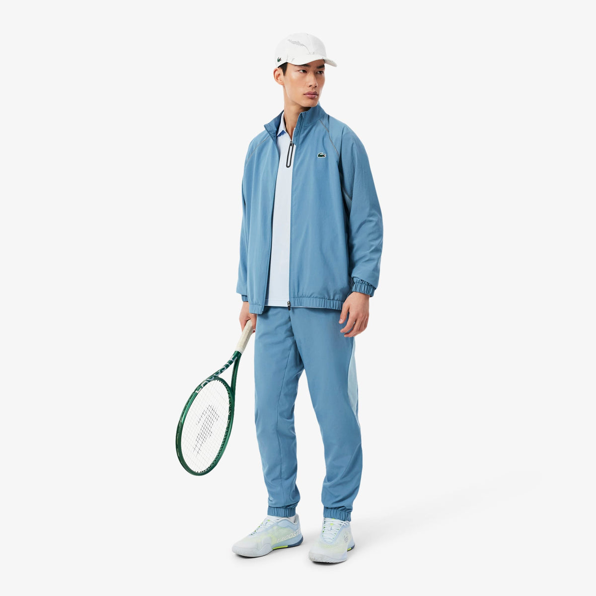 Lacoste Erkek Regular Fit Uzun Kollu Fermuarlı Mavi Eşofman Takımı