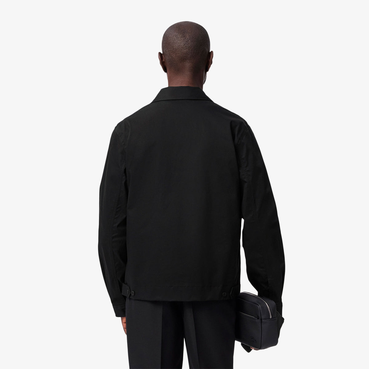 Lacoste Erkek Gömlek Yaka Siyah Ceket