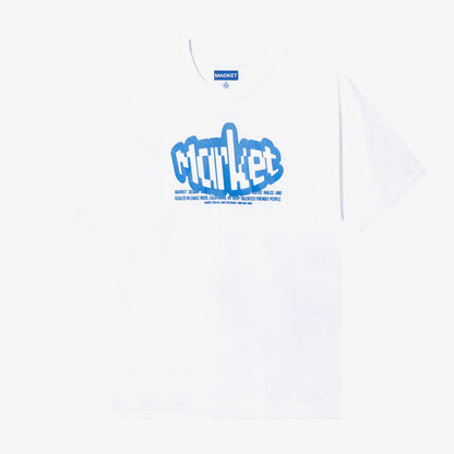 Market Test Nail Scale Erkek Beyaz T-shirt