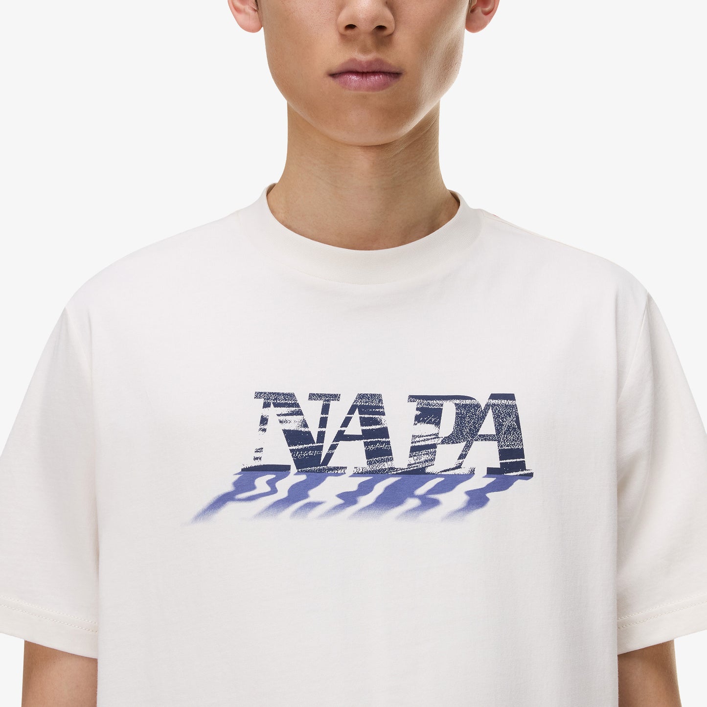 Napapijri S-lodestar Erkek Beyaz T-shirt