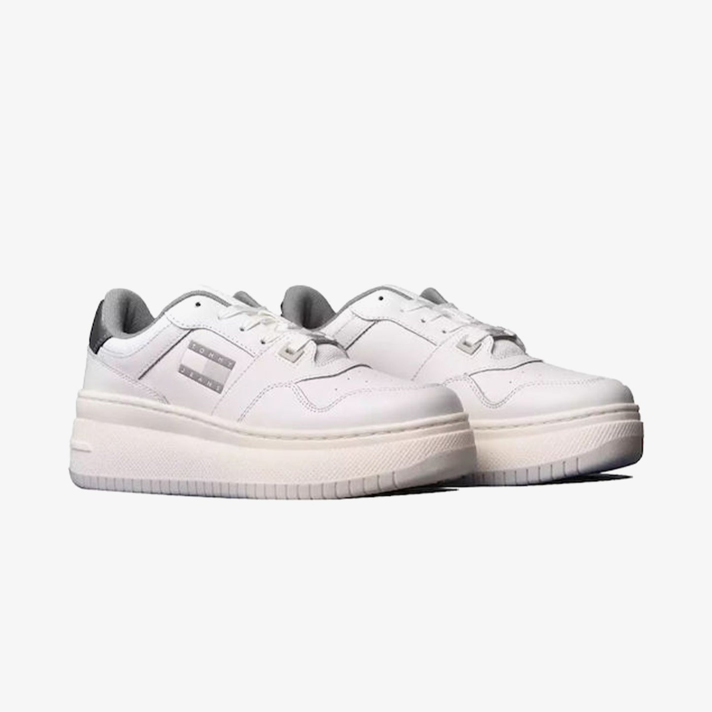 Tommy Jeans Retro Basket Flatform Kadın Beyaz Sneaker