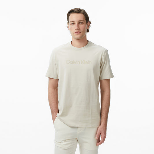 Calvin Klein 30s Sportswear Grap Erkek Bej T-shirt