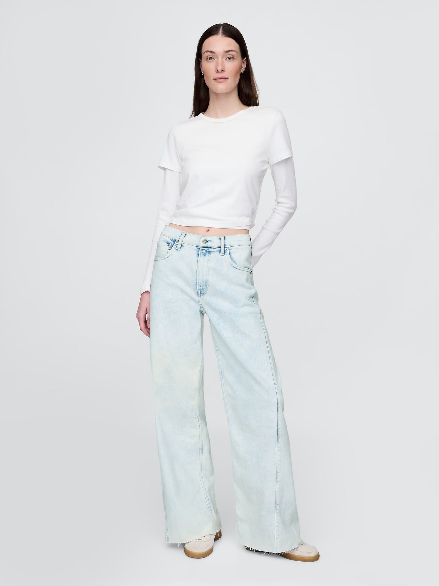 Mavi High Rise Stride Wide-leg Jean Pantolon