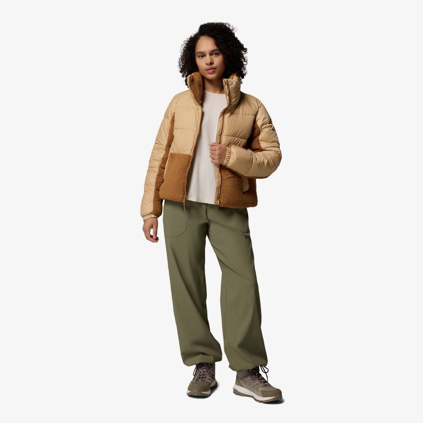 Columbia Leadbetter Point Ii Kadın Kahverengi Sherpa Mont