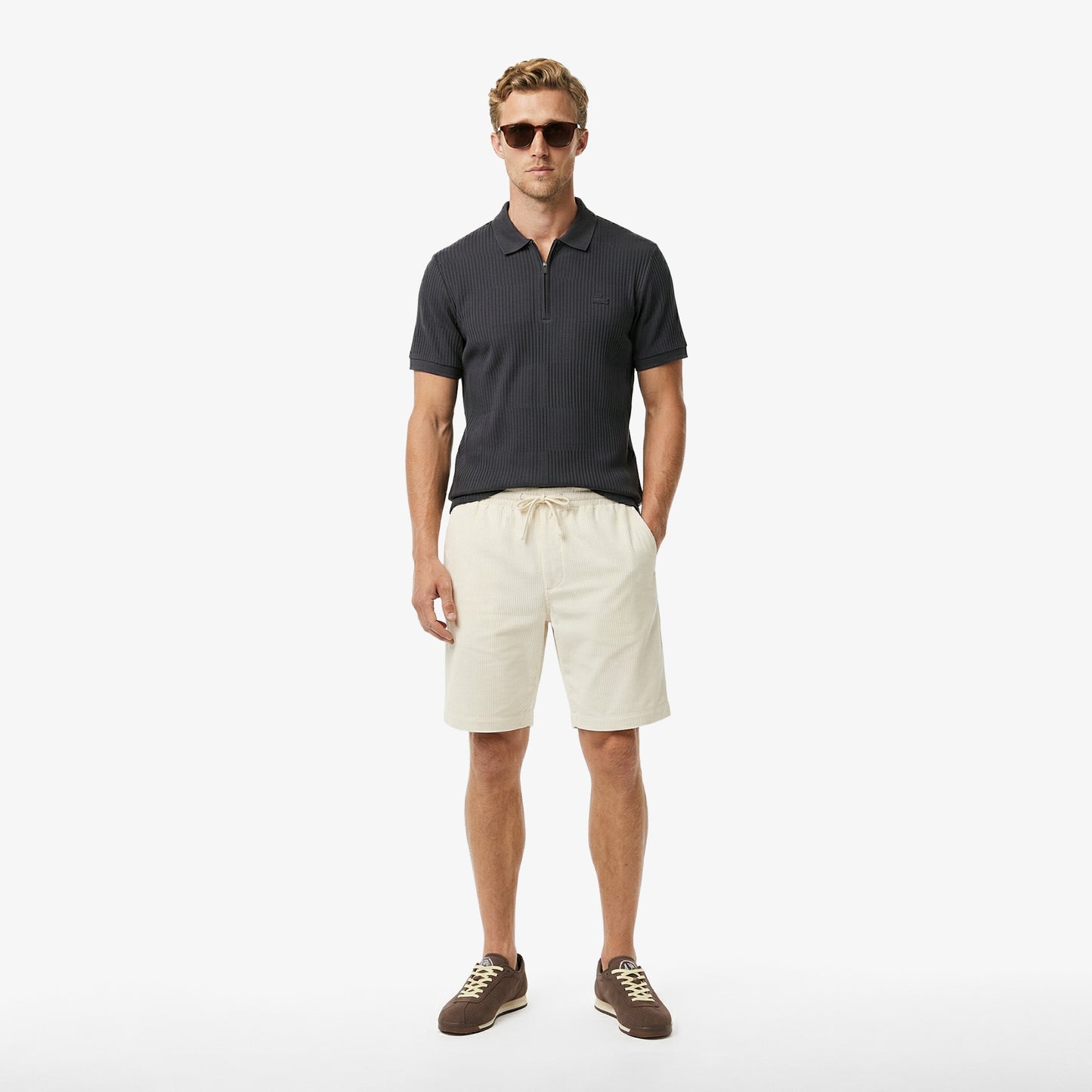Lacoste Regular Fit Erkek Gri Polo