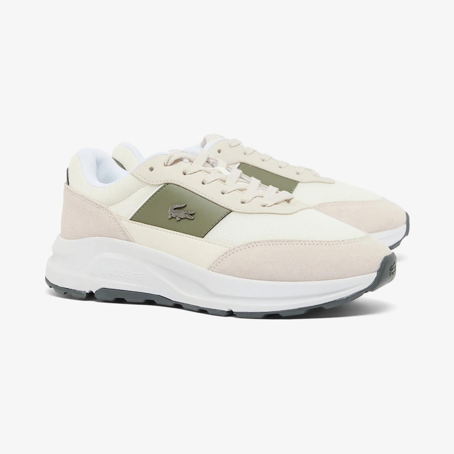 Lacoste Run Set Cgr Bar Erkek Krem Spor Ayakkabı