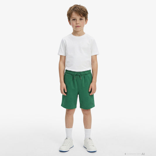 Calvin Klein Relaxed Çocuk Yeşil Şort