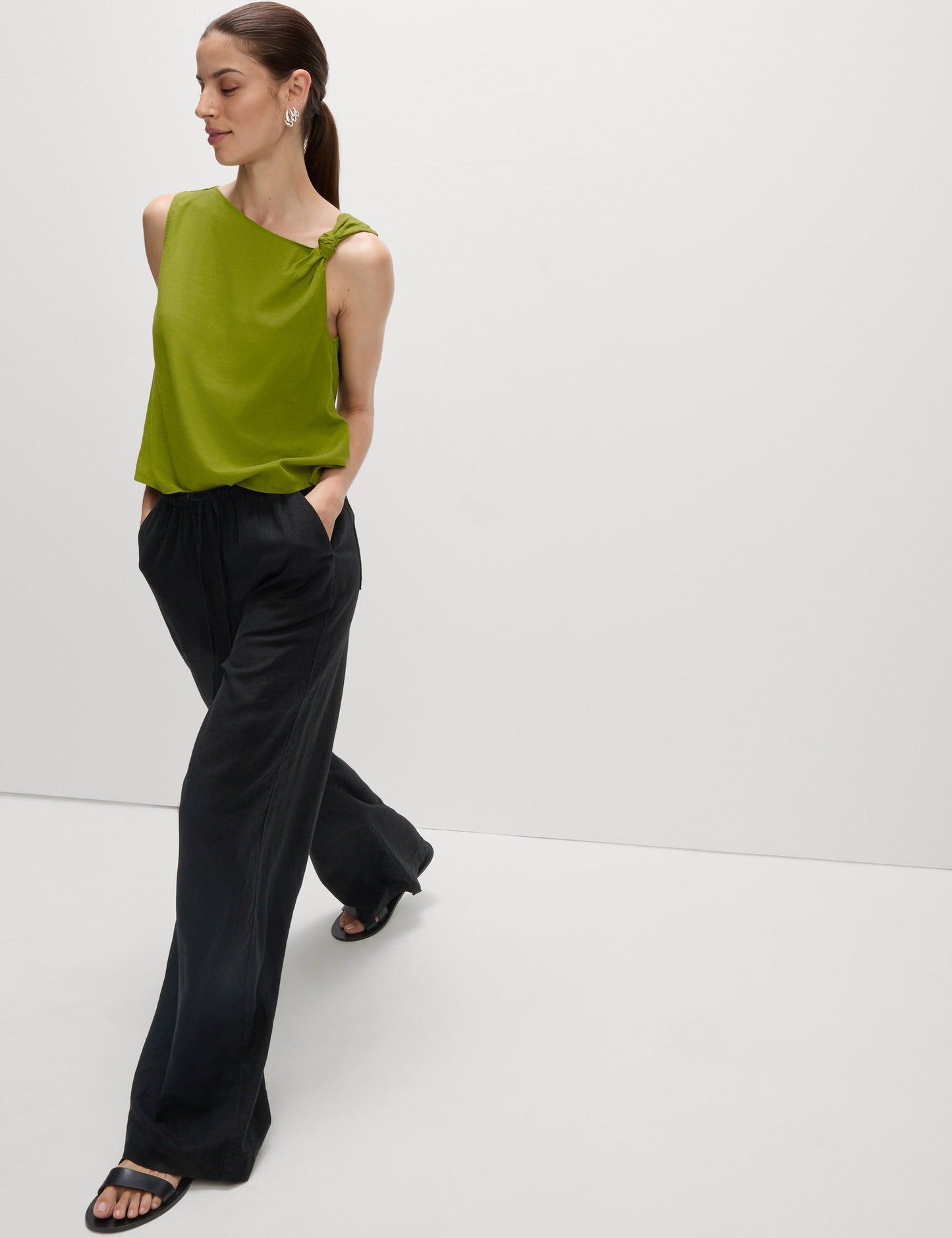 Twist Linen Top