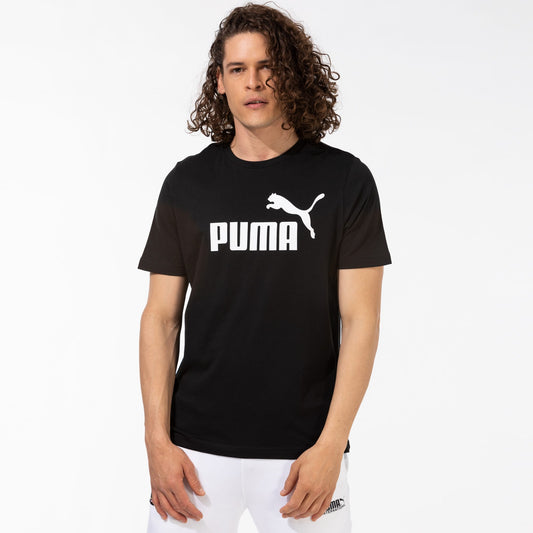 Puma Ess Logo Erkek Siyah T-shirt