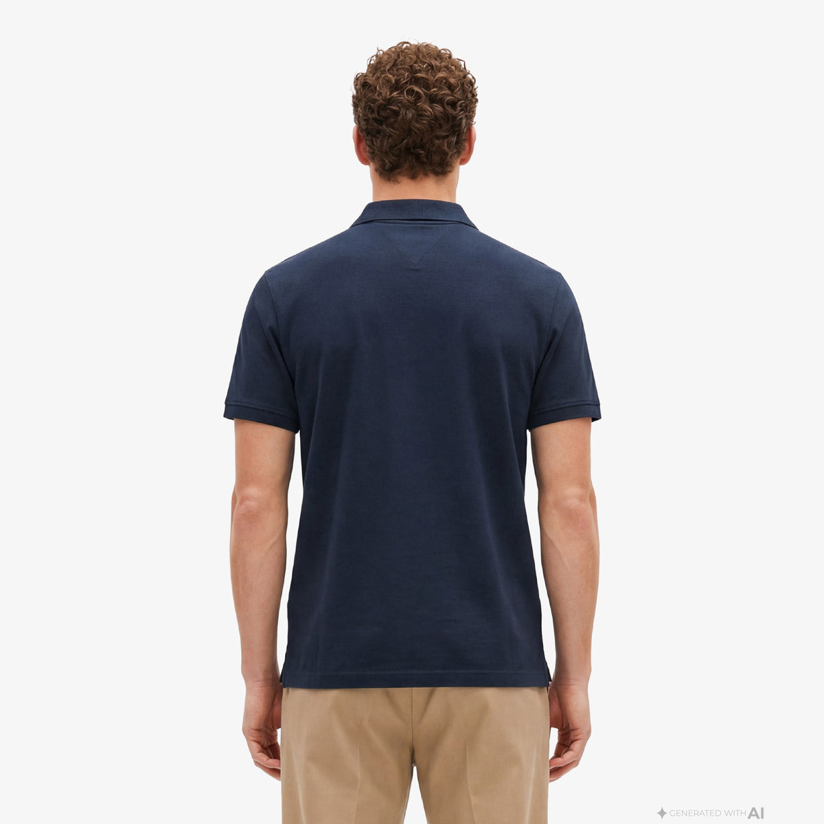 Tommy Hilfiger Seasonal Graphic Erkek Lacivert Polo Yaka T-shirt