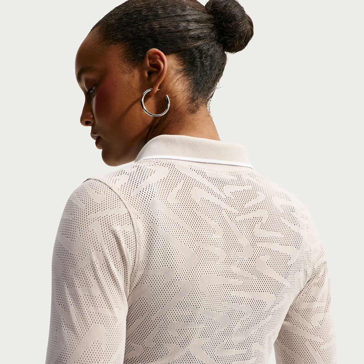 Nike Chill Knit Strech Lace Kadın Krem Etek