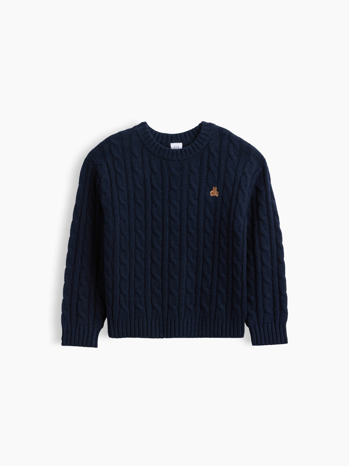 Lacivert Cashsoft Cable-knit Kazak