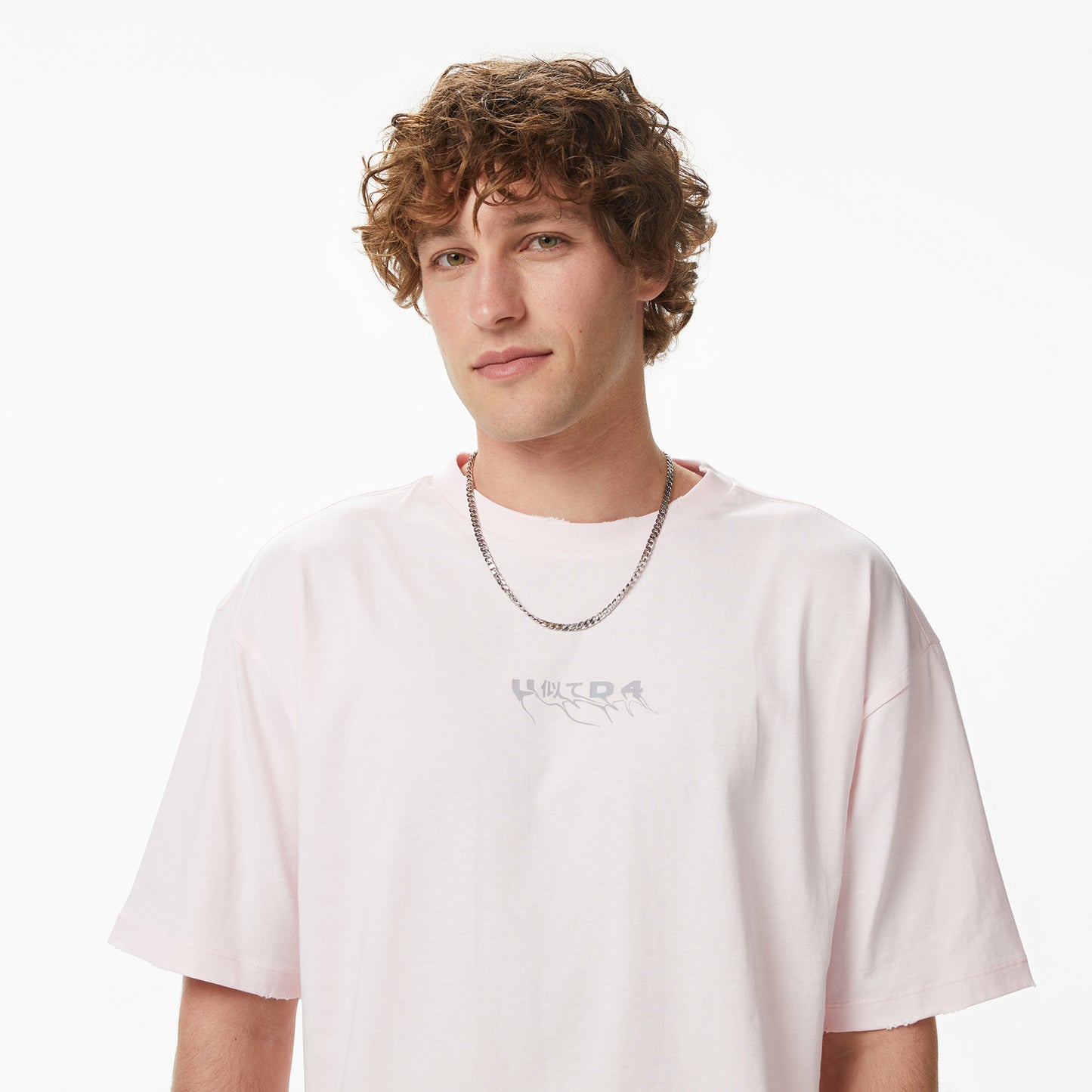 United4 Regular Fit Erkek Pembe T-shirt