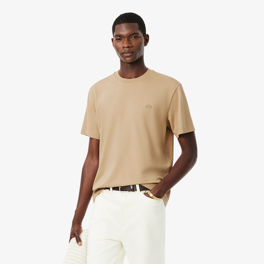 Lacoste Classic Fit Erkek Bej T-shirt