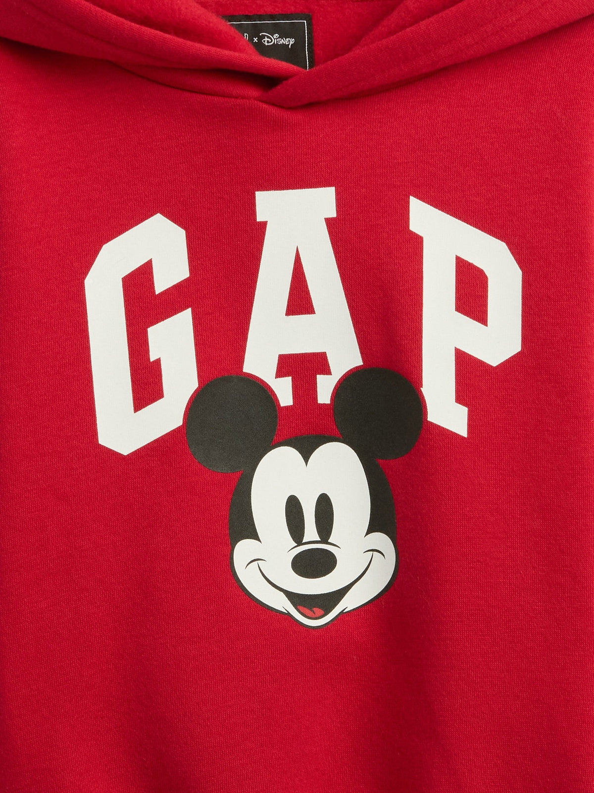 Kırmızı Disney Mickey Mouse Logo Sweatshirt