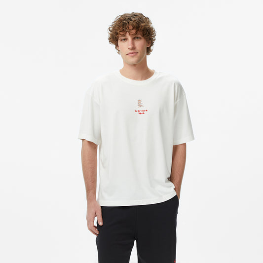 United4 Regular Fit Erkek Bej T-shirt
