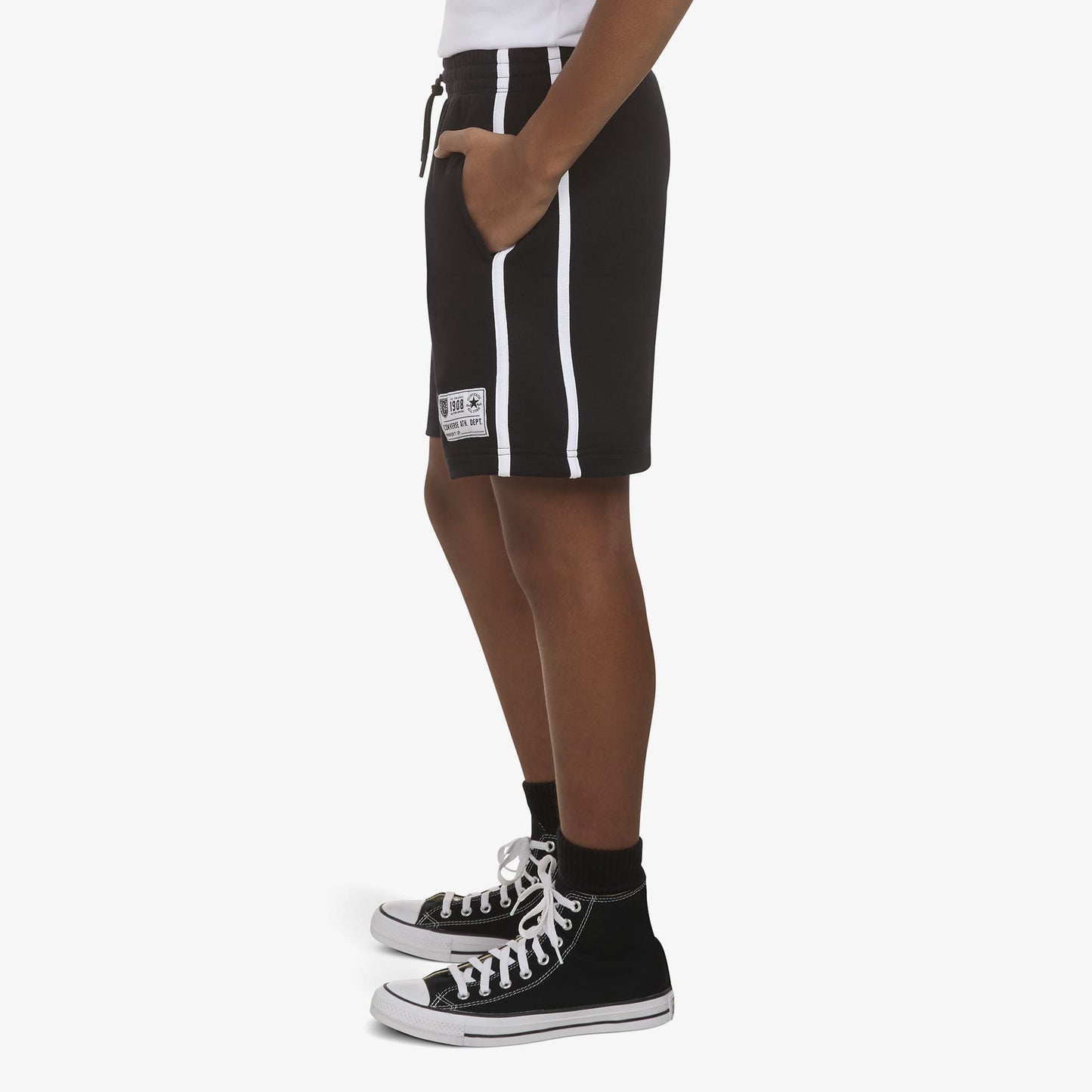 Converse Side Stripe Retro Çocuk Siyah Şort