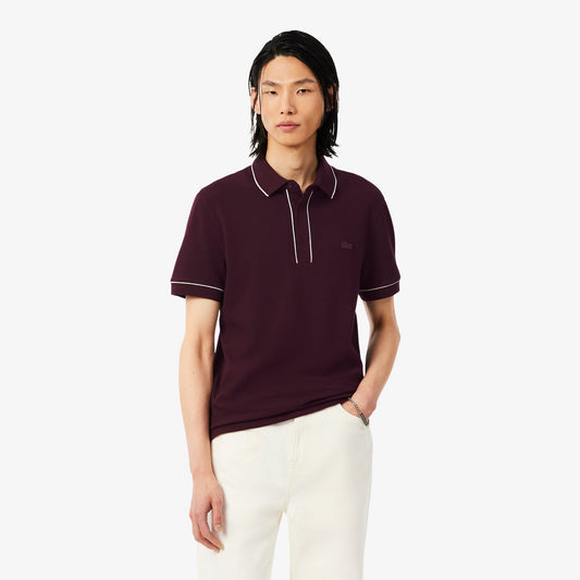 Lacoste Erkek Regular Fit Organik Pamuk Bordo Paris Polo