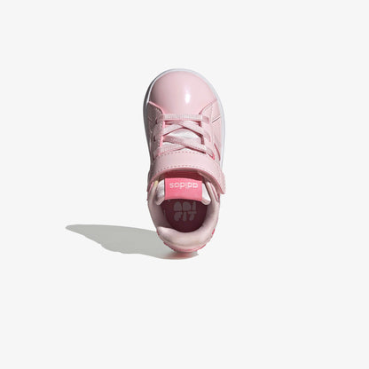 Adidas Grand Court 3.0 Girls Elastic Lace Çocuk Pembe Spor Ayakkabı