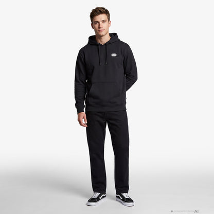 Vans Oval Logo Erkek Siyah Sweatshirt