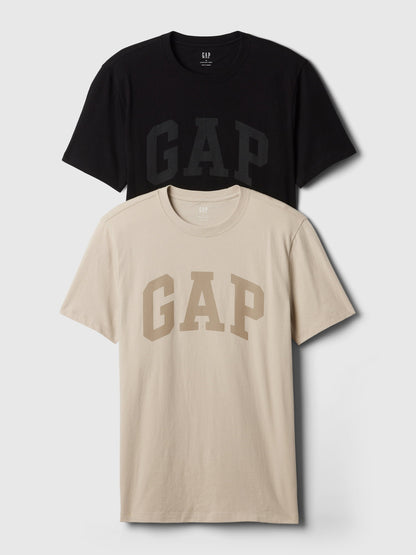 Siyah Everyday Soft Gap Logo 2'li T-shirt Seti