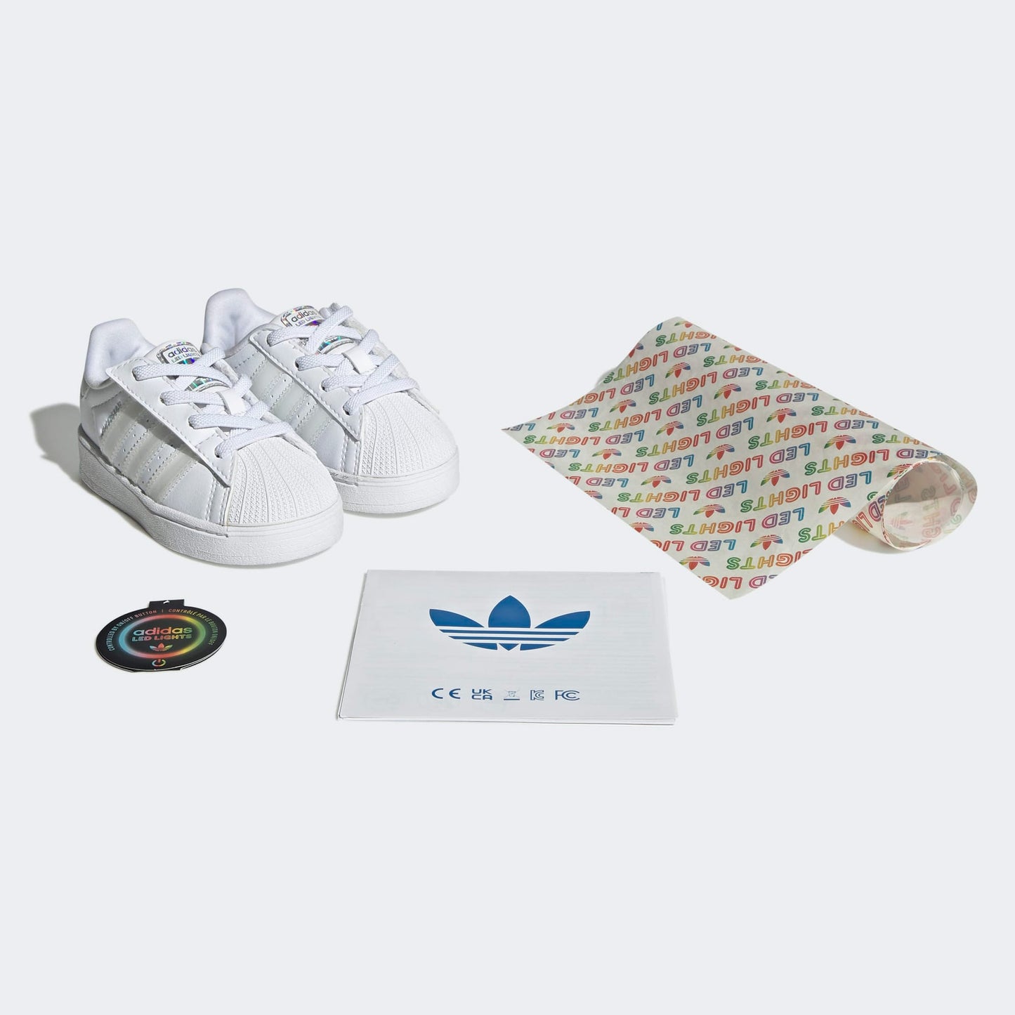 Adidas Superstar Led Lights Bebek Beyaz Işıklı Spor Ayakkabı