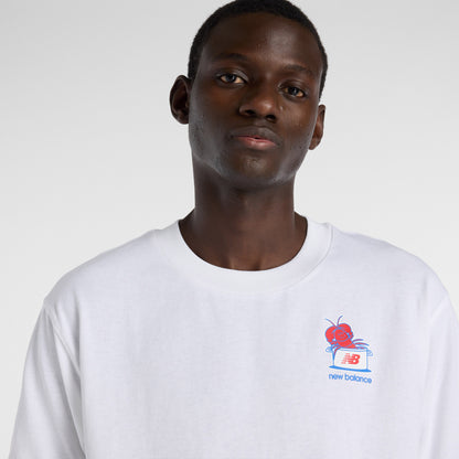 New Balance Lobster Roll Erkek Beyaz T-shirt