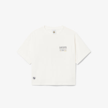 Lacoste Relaxed Fit Kadın Beyaz T-shirt