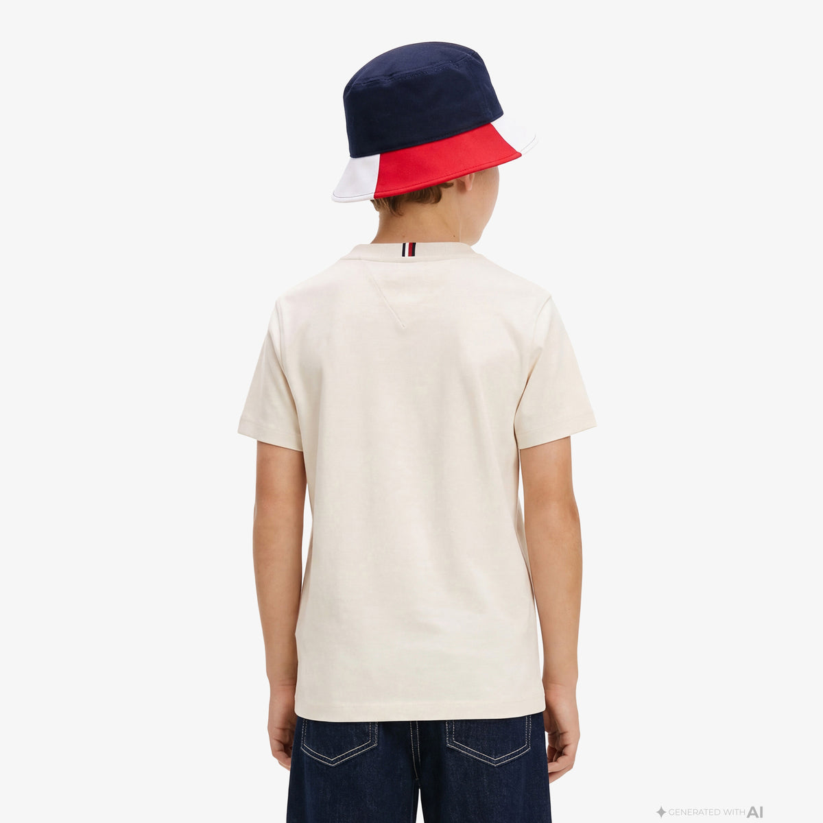 Tommy Hilfiger Icons Çocuk Beyaz T-shirt