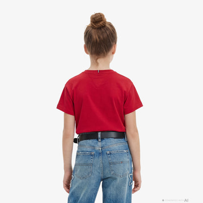Tommy Hilfiger Heritage Çocuk Kırmızı T-shirt