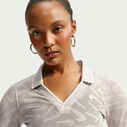 Nike Chill Knit Strech Lace Kadın Krem Etek