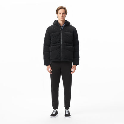 Lacoste Erkek Kapüşonlu Siyah Mont