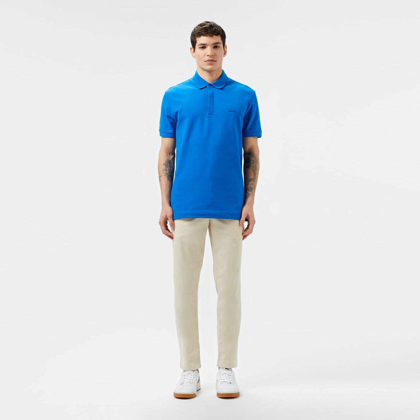 Lacoste Paris erkek Regular Fit Mavi Polo